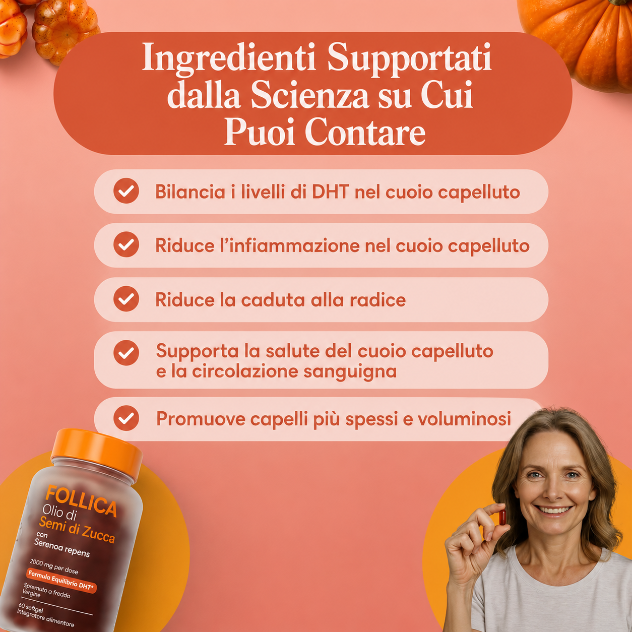 FOLLICA+ Olio Semi di Zucca
